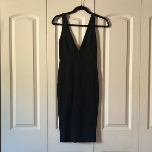 Lulu's Chic Black Backless Dress